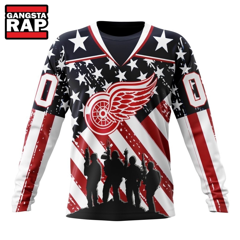 NHL Detroit Red Wings Specialized Kits For Honor USS Military Hoodie, T Shirt , NHL 3D Shirt NHL Detroit Red Wings Specialized Kits For Honor USS Military Hoodie, T Shirt , NHL 3D Shirt