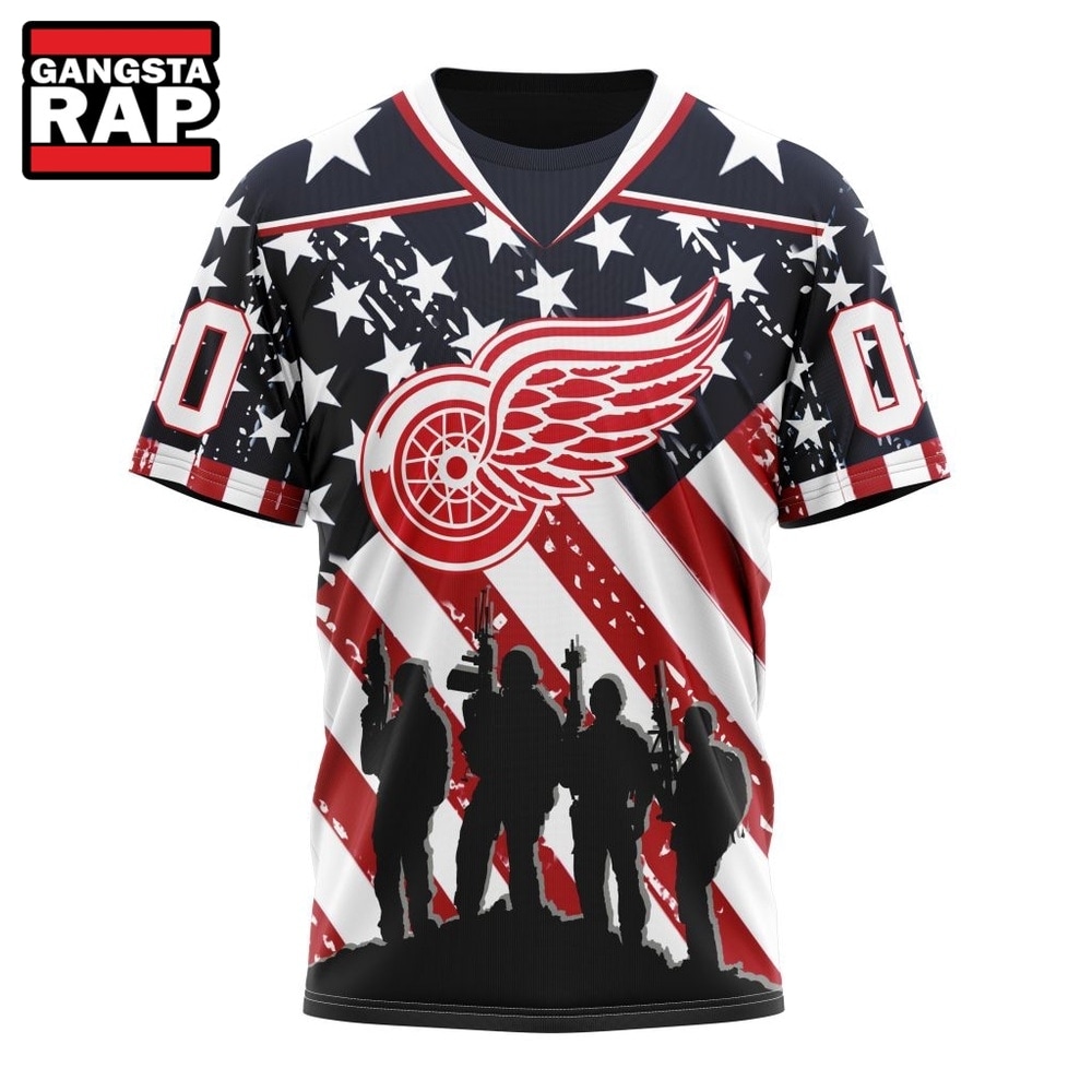 NHL Detroit Red Wings Specialized Kits For Honor USS Military Hoodie, T Shirt , NHL 3D Shirt NHL Detroit Red Wings Specialized Kits For Honor USS Military Hoodie, T Shirt , NHL 3D Shirt