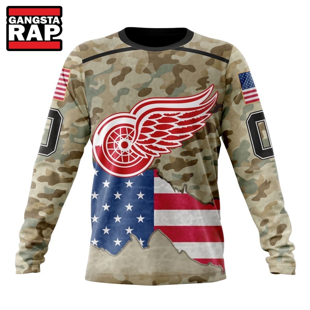 NHL Detroit Red Wings Specialized Kits For United State With Camo Color Hoodie, T Shirt , NHL 3D Shirt NHL Detroit Red Wings Specialized Kits For United State With Camo Color Hoodie, T Shirt , NHL 3D Shirt