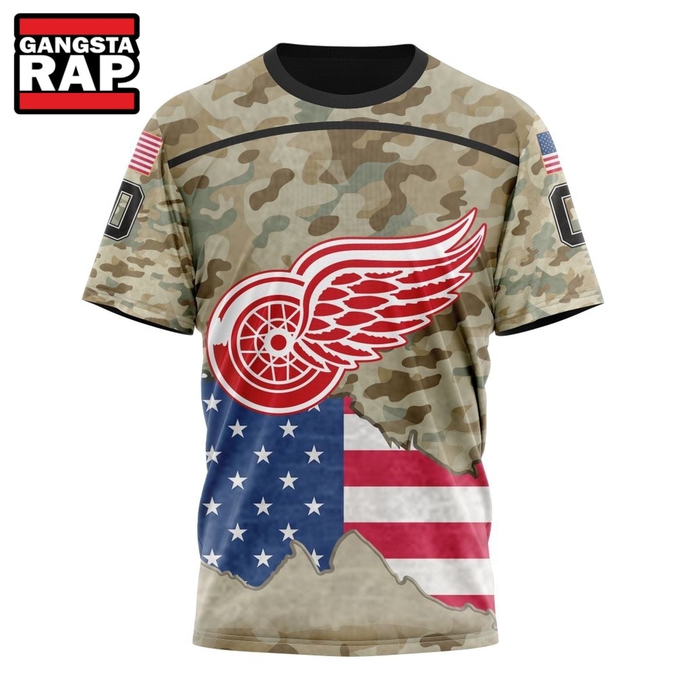 NHL Detroit Red Wings Specialized Kits For United State With Camo Color Hoodie, T Shirt , NHL 3D Shirt NHL Detroit Red Wings Specialized Kits For United State With Camo Color Hoodie, T Shirt , NHL 3D Shirt