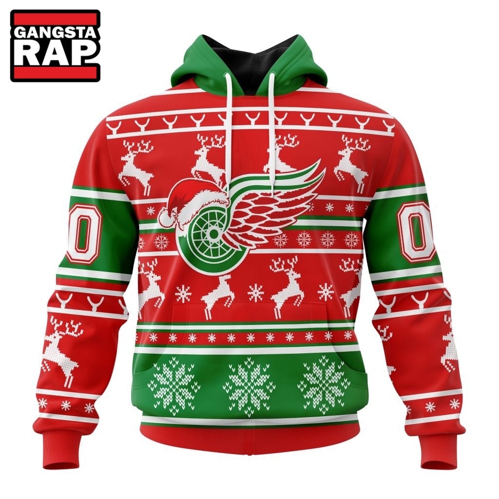 NHL Detroit Red Wings Specialized Unisex Christmas Is Coming Hoodie, T Shirt , NHL 3D Shirt Nhl Detroit Red Wings Specialized Unisex Christmas IS Coming Hoodie T Shirt 1