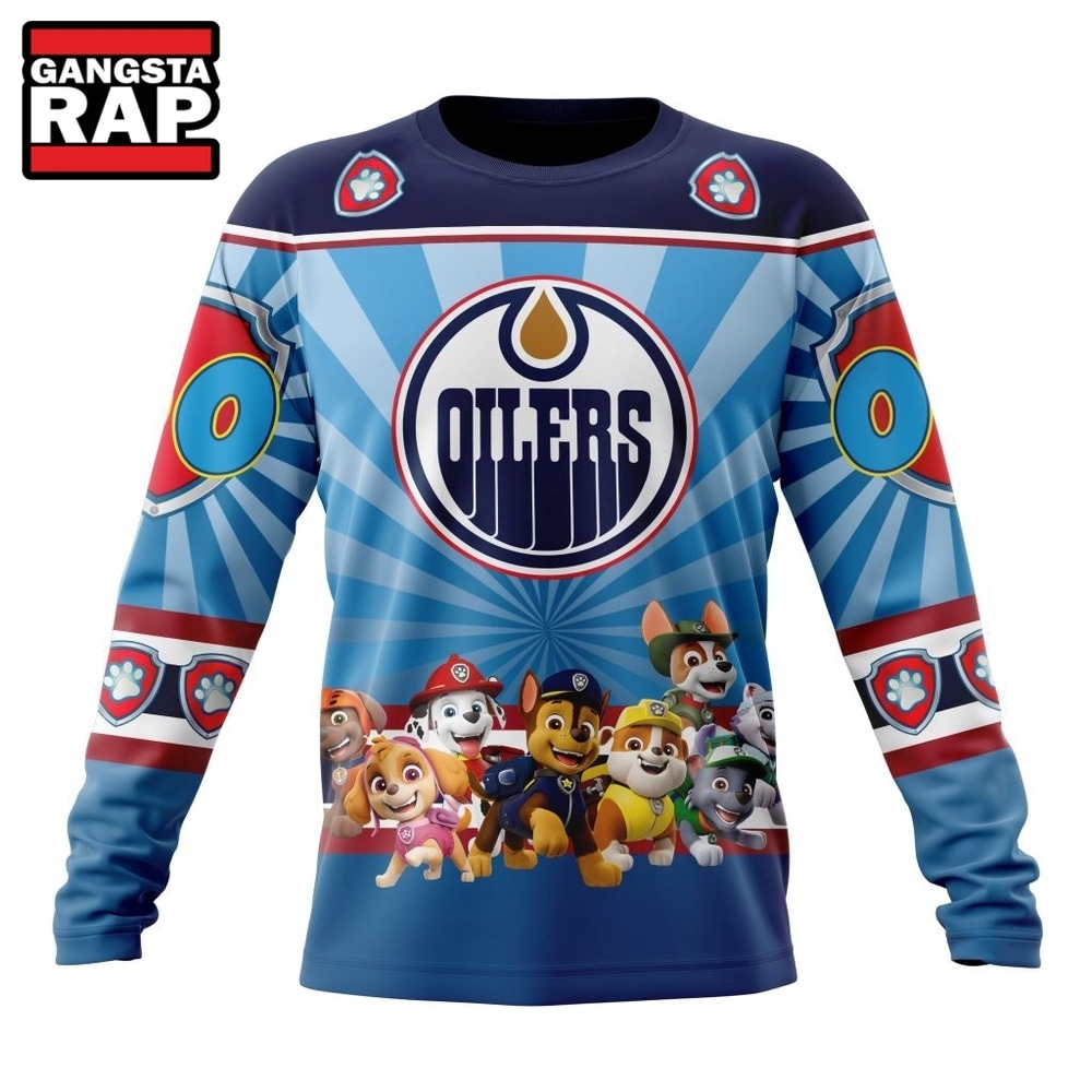 NHL Edmonton Oilers Special Paw Patrol Kits Hoodie, T Shirt , NHL 3D Shirt NHL Edmonton Oilers Special Paw Patrol Kits Hoodie, T Shirt , NHL 3D Shirt