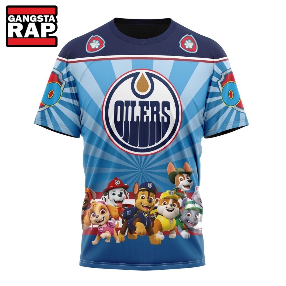 NHL Edmonton Oilers Special Paw Patrol Kits Hoodie, T Shirt , NHL 3D Shirt NHL Edmonton Oilers Special Paw Patrol Kits Hoodie, T Shirt , NHL 3D Shirt