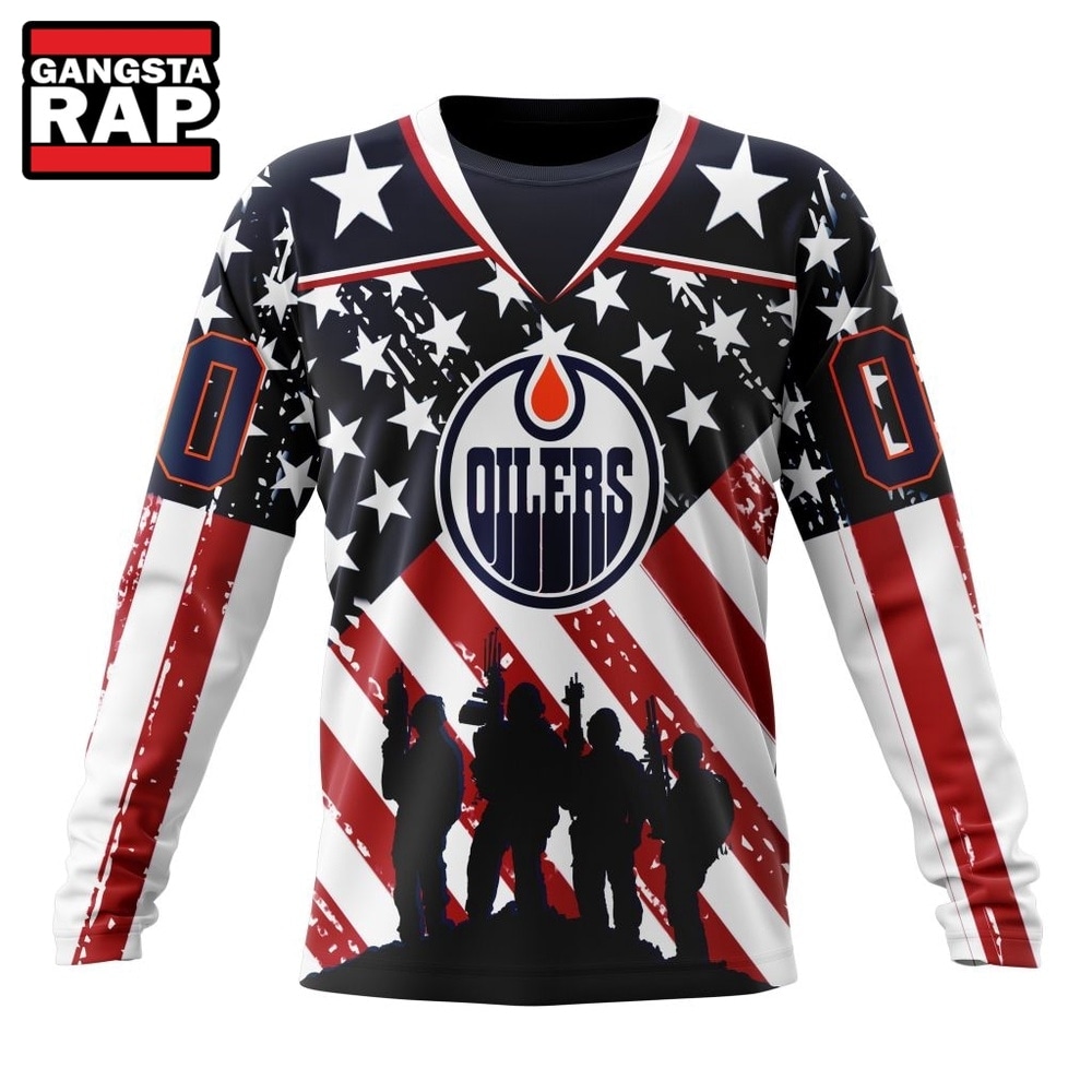 NHL Edmonton Oilers Specialized Kits For Honor USS Military Hoodie, T Shirt , NHL 3D Shirt NHL Edmonton Oilers Specialized Kits For Honor USS Military Hoodie, T Shirt , NHL 3D Shirt