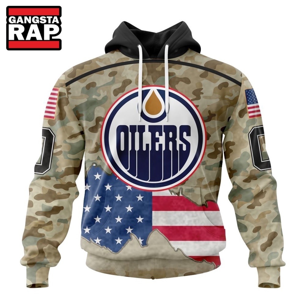 NHL Edmonton Oilers Specialized Kits For United State With Camo Color Hoodie, T Shirt , NHL 3D Shirt Nhl Edmonton Oilers Specialized Kits For United State With Camo Color Hoodie T Shirt 1