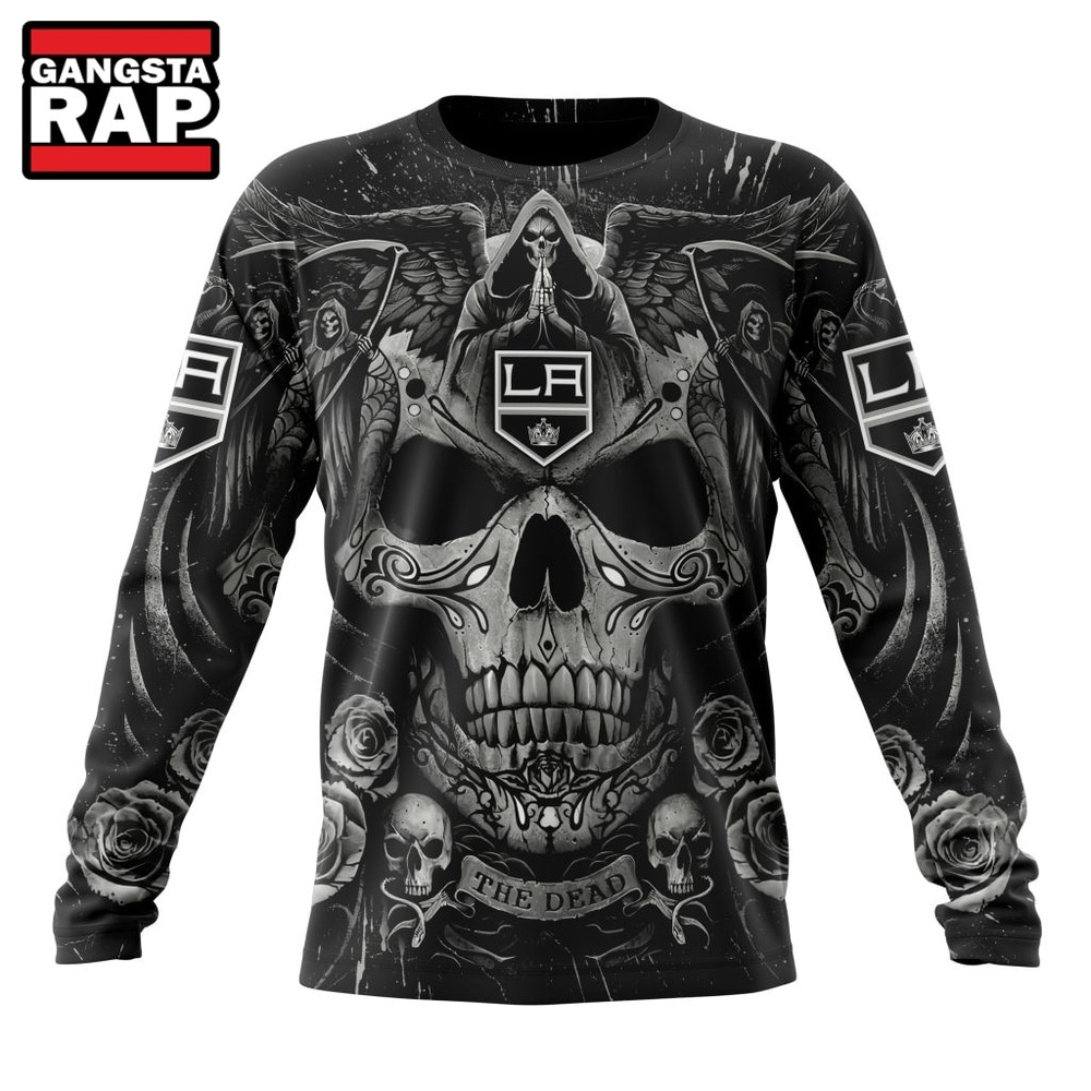 NHL Los Angeles Kings Special Design Halloween With Skull Art Hoodie, T Shirt , NHL 3D Shirt NHL Los Angeles Kings Special Design Halloween With Skull Art Hoodie, T Shirt , NHL 3D Shirt