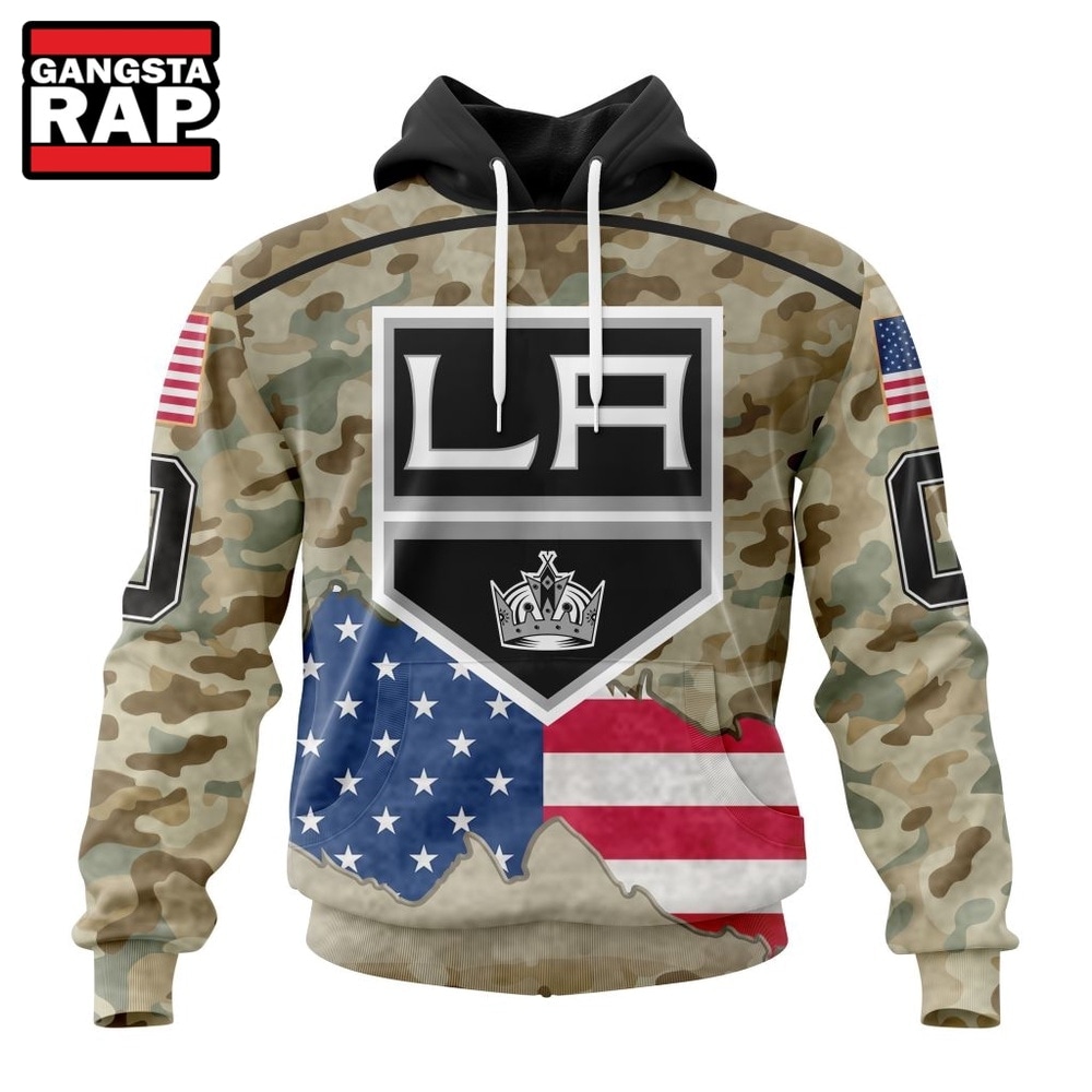 NHL Los Angeles Kings Specialized Kits For United State With Camo Color Hoodie, T Shirt , NHL 3D Shirt Nhl Los Angeles Kings Specialized Kits For United State With Camo Color Hoodie T Shirt 1