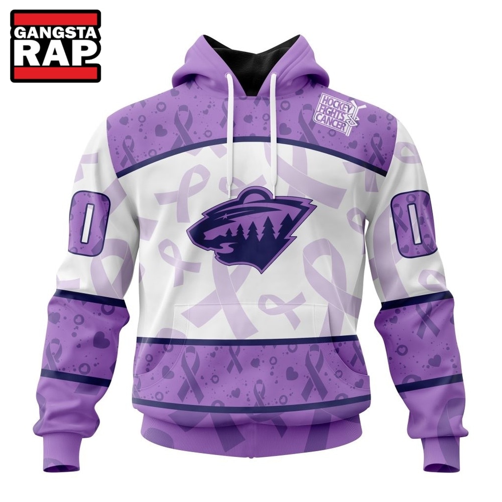 NHL Minnesota Wild Special Lavender Fight Cancer Hoodie, T Shirt , NHL 3D Shirt NHL Minnesota Wild Special Lavender Fight Cancer Hoodie, T Shirt , NHL 3D Shirt