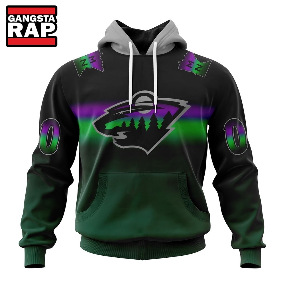 NHL Minnesota Wild Special Retro Gradient Design Hoodie, T Shirt, NHL 3D Shirt Nhl Minnesota Wild Special Retro Gradient Design Hoodie T Shirt 1