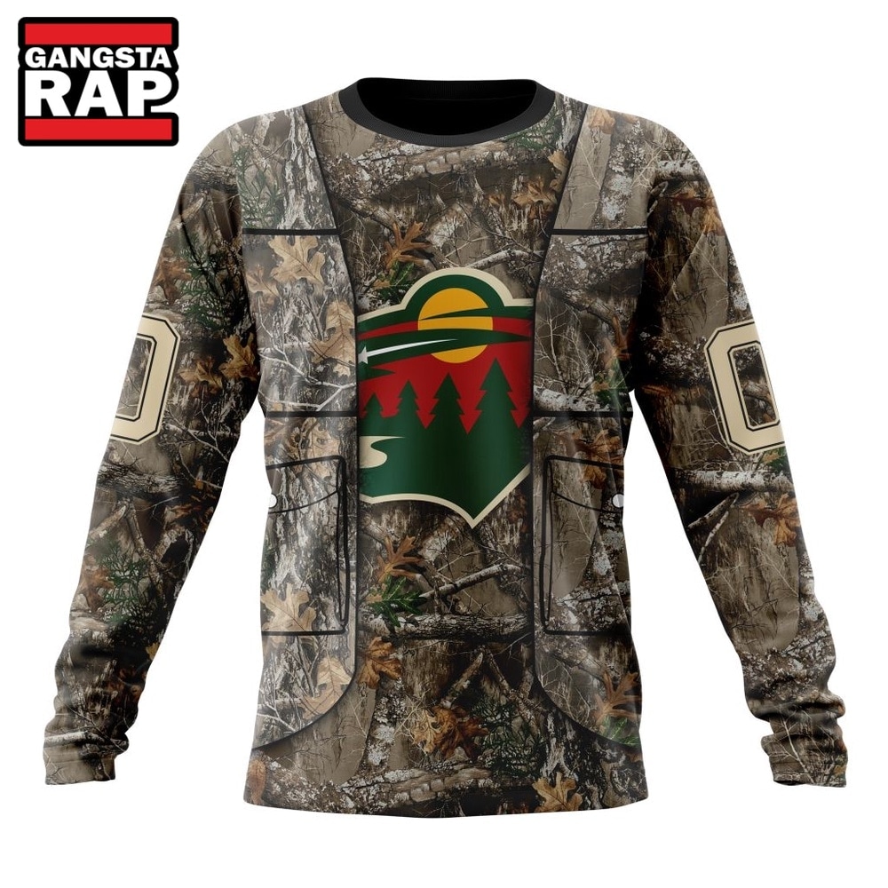 NHL Minnesota Wild Specialized Unisex Vest Kits With Realtree Camo Hoodie, T Shirt, NHL 3D Shirt NHL Minnesota Wild Specialized Unisex Vest Kits With Realtree Camo Hoodie, T Shirt, NHL 3D Shirt