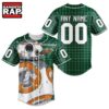 NHL Minnesota Wild x BB 8 D Star War Baseball Jersey , NHL Baseball Shirt Nhl Minnesota Wild X BB 8 D Star War Baseball Jersey 1