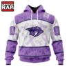 NHL Nashville Predators Special Lavender Fight Cancer Hoodie, T Shirt , NHL 3D Shirt Nhl Nashville Predators Special Lavender Fight Cancer Hoodie T Shirt 1