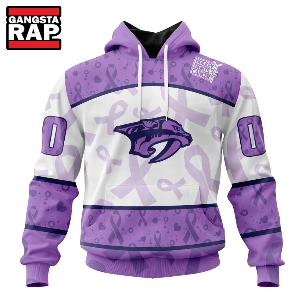 NHL Nashville Predators Special Lavender Fight Cancer Hoodie, T Shirt , NHL 3D Shirt NHL Nashville Predators Special Lavender Fight Cancer Hoodie, T Shirt , NHL 3D Shirt
