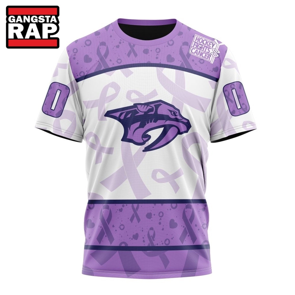 NHL Nashville Predators Special Lavender Fight Cancer Hoodie, T Shirt , NHL 3D Shirt NHL Nashville Predators Special Lavender Fight Cancer Hoodie, T Shirt , NHL 3D Shirt
