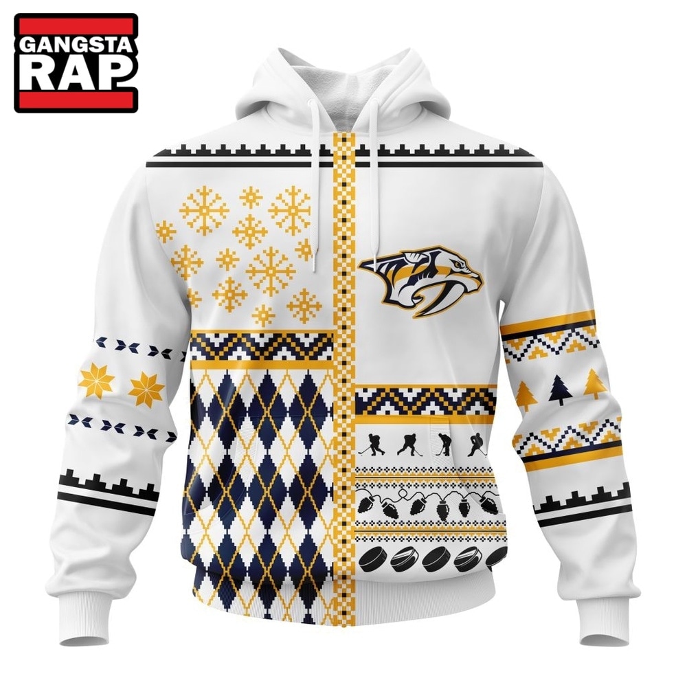 NHL Nashville Predators Specialized Christmas Is Coming New Design Hoodie, T Shirt , NHL 3D Shirt Nhl Nashville Predators Specialized Christmas IS Coming New Design Hoodie T Shirt 1