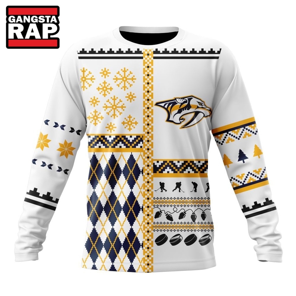 NHL Nashville Predators Specialized Christmas Is Coming New Design Hoodie, T Shirt , NHL 3D Shirt NHL Nashville Predators Specialized Christmas Is Coming New Design Hoodie, T Shirt , NHL 3D Shirt