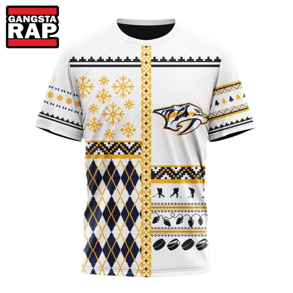NHL Nashville Predators Specialized Christmas Is Coming New Design Hoodie, T Shirt , NHL 3D Shirt NHL Nashville Predators Specialized Christmas Is Coming New Design Hoodie, T Shirt , NHL 3D Shirt