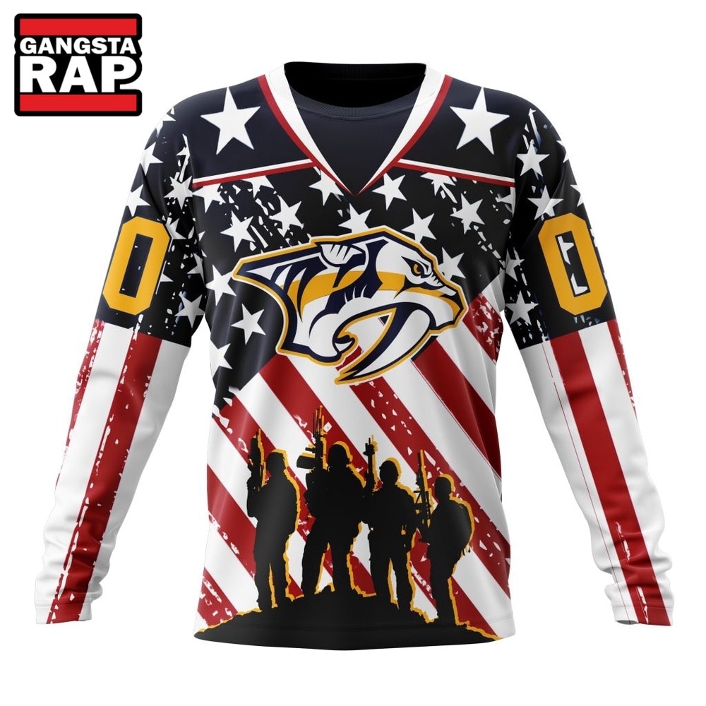 NHL Nashville Predators Specialized Kits For Honor USS Military Hoodie, T Shirt , NHL 3D Shirt NHL Nashville Predators Specialized Kits For Honor USS Military Hoodie, T Shirt , NHL 3D Shirt