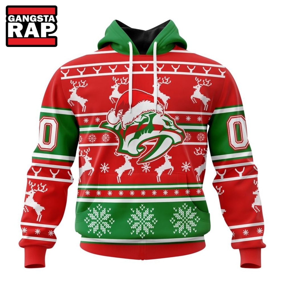 NHL Nashville Predators Specialized Unisex Christmas Is Coming Hoodie, T Shirt , NHL 3D Shirt Nhl Nashville Predators Specialized Unisex Christmas IS Coming Hoodie T Shirt 1