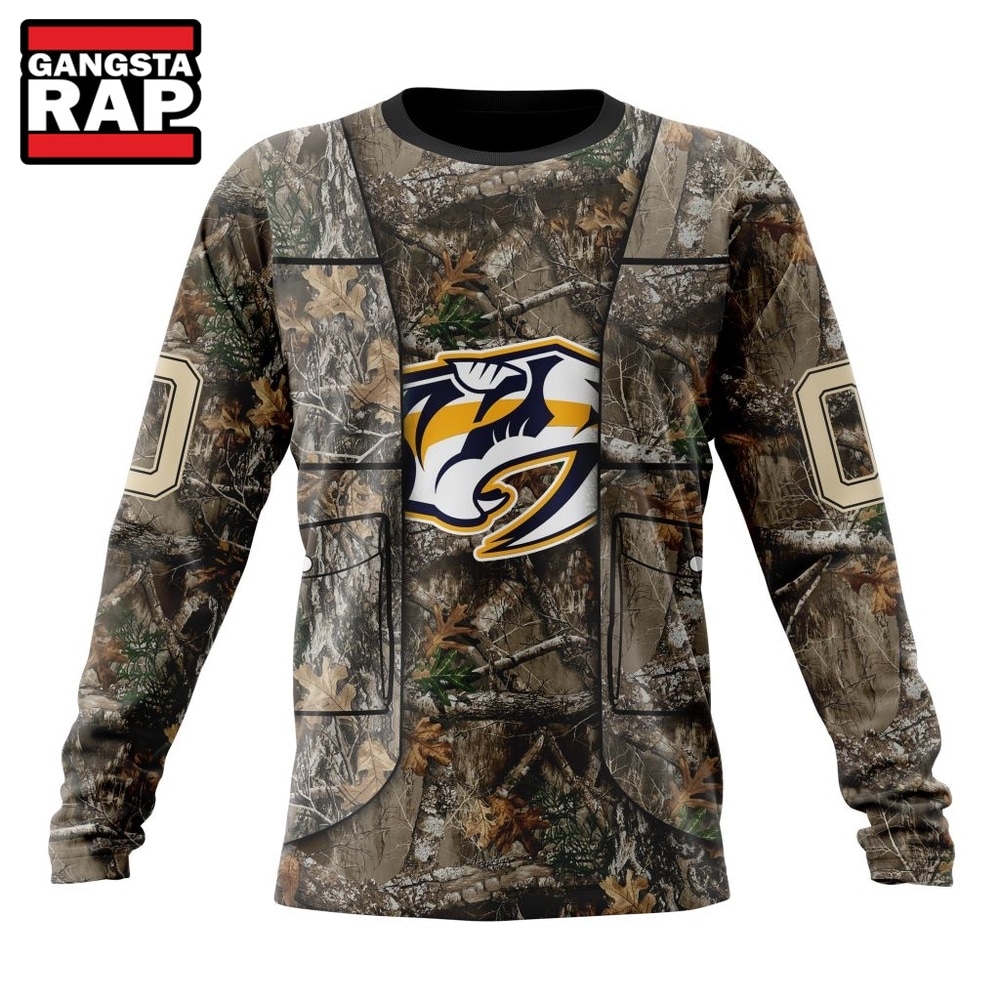 NHL Nashville Predators Specialized Unisex Vest Kits With Realtree Camo Hoodie, T Shirt, NHL 3D Shirt NHL Nashville Predators Specialized Unisex Vest Kits With Realtree Camo Hoodie, T Shirt, NHL 3D Shirt