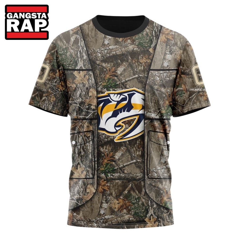 NHL Nashville Predators Specialized Unisex Vest Kits With Realtree Camo Hoodie, T Shirt, NHL 3D Shirt NHL Nashville Predators Specialized Unisex Vest Kits With Realtree Camo Hoodie, T Shirt, NHL 3D Shirt