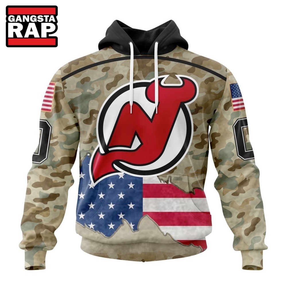 NHL New Jersey Devils Specialized Kits For United State With Camo Color Hoodie, T Shirt , NHL 3D Shirt Nhl New Jersey Devils Specialized Kits For United State With Camo Color Hoodie T Shirt 1