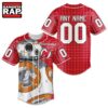 NHL New Jersey Devils x BB 8 D Star War Baseball Jersey , NHL Baseball Shirt 3 NHL New Jersey Devils x BB 8 D Star War Baseball Jersey , NHL Baseball Shirt Nhl New Jersey Devils X BB 8 D Star War Baseball Jersey 1