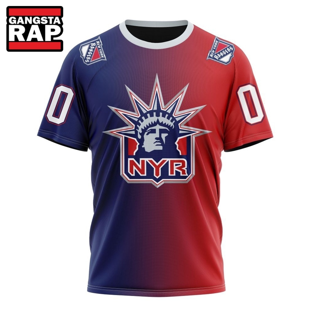 NHL New York Rangers Special Retro Gradient Design Hoodie, T Shirt, NHL 3D Shirt NHL New York Rangers Special Retro Gradient Design Hoodie, T Shirt, NHL 3D Shirt
