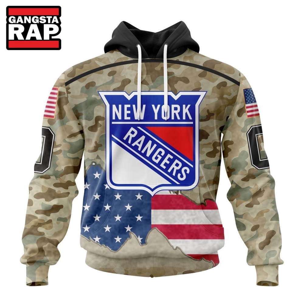 NHL New York Rangers Specialized Kits For United State With Camo Color Hoodie, T Shirt , NHL 3D Shirt Nhl New York Rangers Specialized Kits For United State With Camo Color Hoodie T Shirt 1