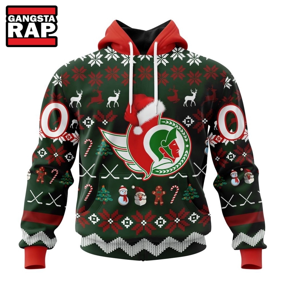 NHL Ottawa Senators Hockey Christmas Is Coming 2026 Hoodie, T Shirt , NHL 3D Shirt Nhl Ottawa Senators Hockey Christmas IS Coming 2026 Hoodie T Shirt 1