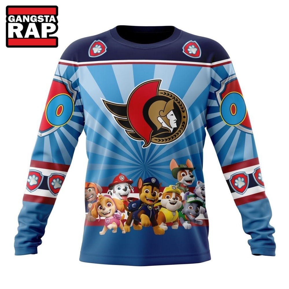 NHL Ottawa Senators Special Paw Patrol Kits Hoodie, T Shirt , NHL 3D Shirt NHL Ottawa Senators Special Paw Patrol Kits Hoodie, T Shirt , NHL 3D Shirt