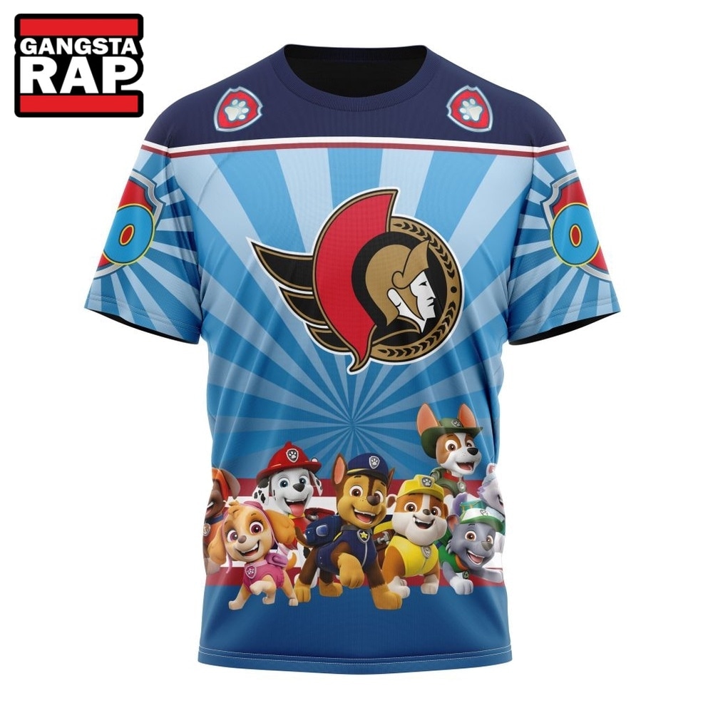 NHL Ottawa Senators Special Paw Patrol Kits Hoodie, T Shirt , NHL 3D Shirt NHL Ottawa Senators Special Paw Patrol Kits Hoodie, T Shirt , NHL 3D Shirt