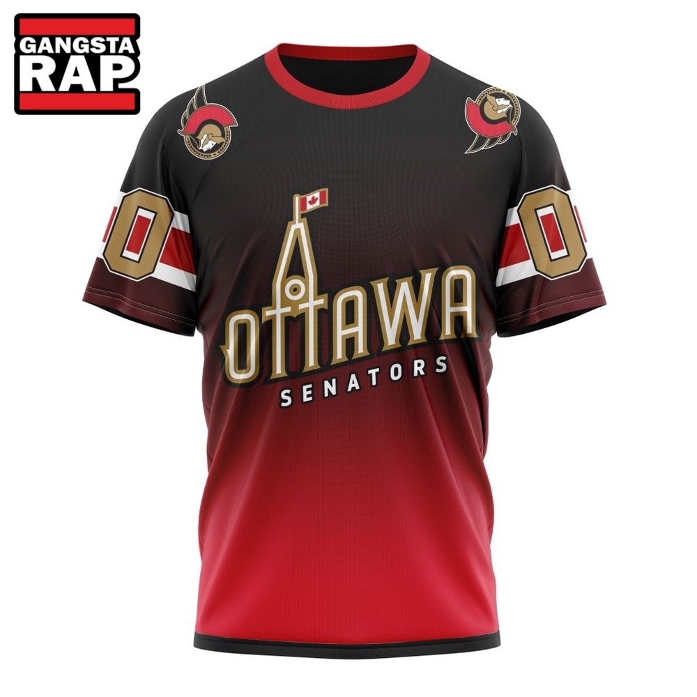 NHL Ottawa Senators Special Retro Gradient Design Hoodie, T Shirt, NHL 3D Shirt NHL Ottawa Senators Special Retro Gradient Design Hoodie, T Shirt, NHL 3D Shirt