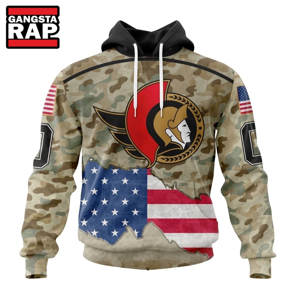 NHL Ottawa Senators Specialized Kits For United State With Camo Color Hoodie, T Shirt , NHL 3D Shirt Nhl Ottawa Senators Specialized Kits For United State With Camo Color Hoodie T Shirt 1