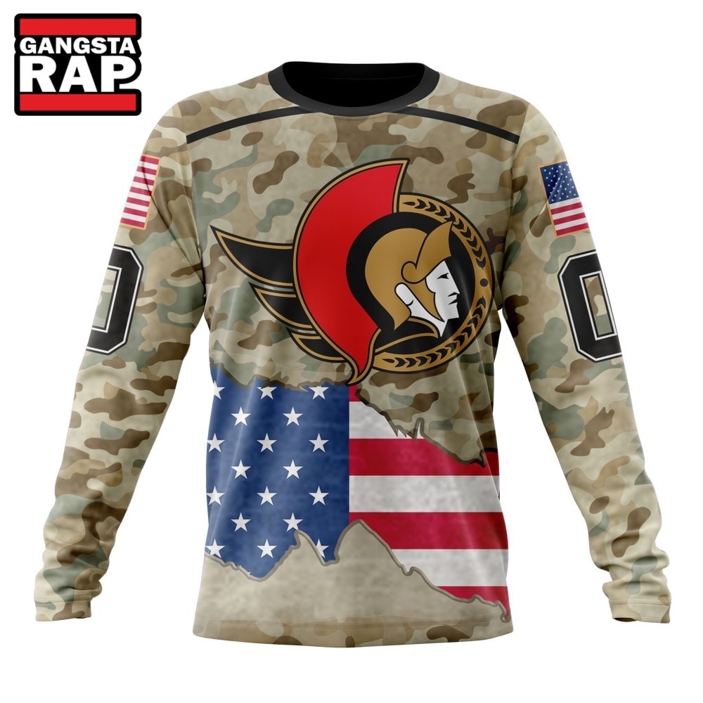 NHL Ottawa Senators Specialized Kits For United State With Camo Color Hoodie, T Shirt , NHL 3D Shirt Nhl Ottawa Senators Specialized Kits For United State With Camo Color Hoodie T Shirt 3
