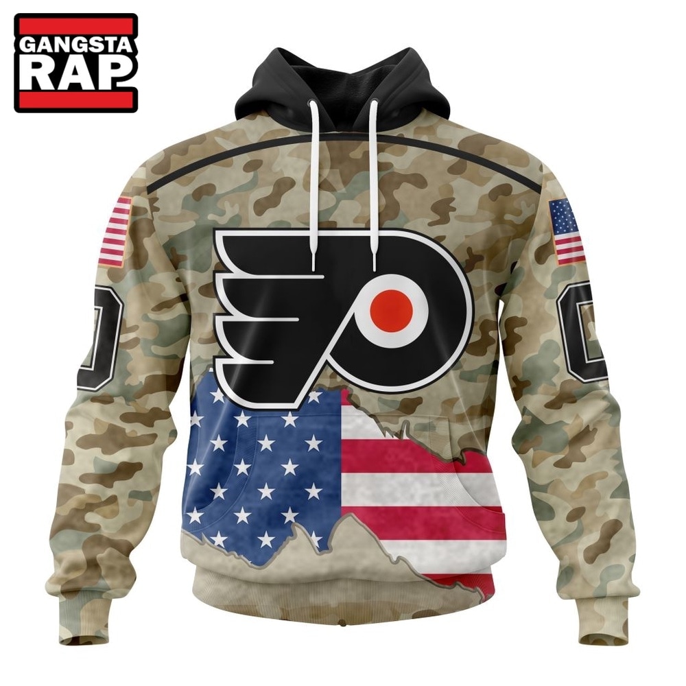 NHL Philadelphia Flyers Specialized Kits For United State With Camo Color Hoodie, T Shirt , NHL 3D Shirt Nhl Philadelphia Flyers Specialized Kits For United State With Camo Color Hoodie T Shirt 1