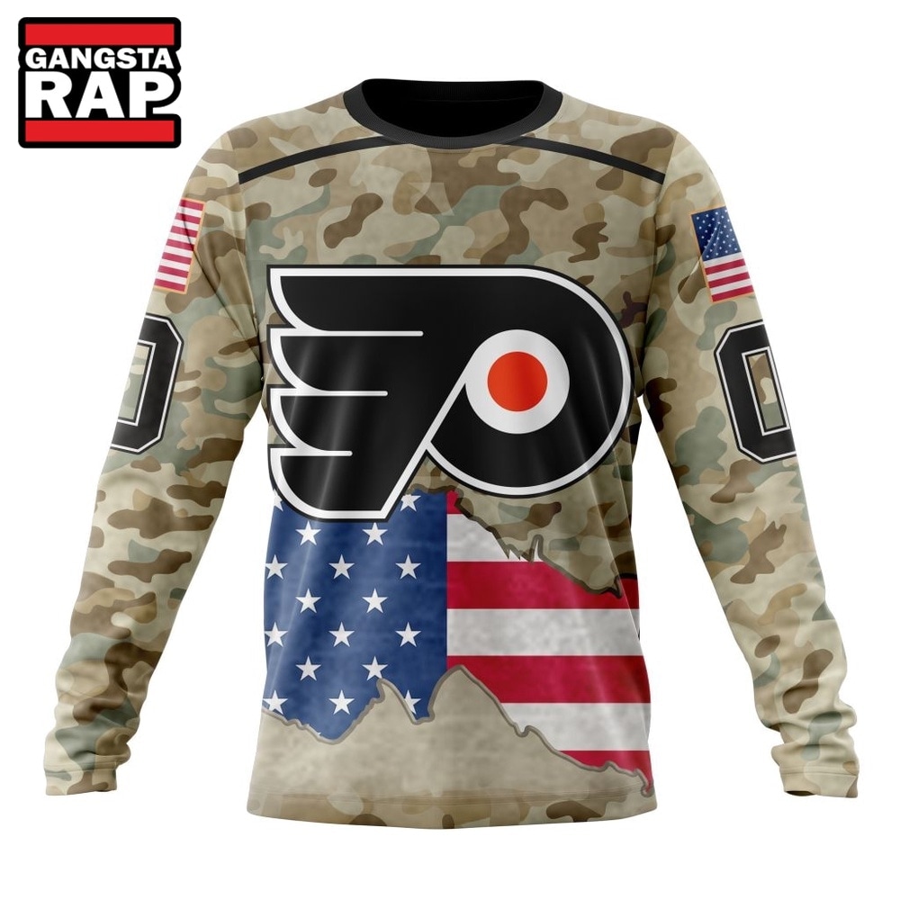 NHL Philadelphia Flyers Specialized Kits For United State With Camo Color Hoodie, T Shirt , NHL 3D Shirt NHL Philadelphia Flyers Specialized Kits For United State With Camo Color Hoodie, T Shirt , NHL 3D Shirt