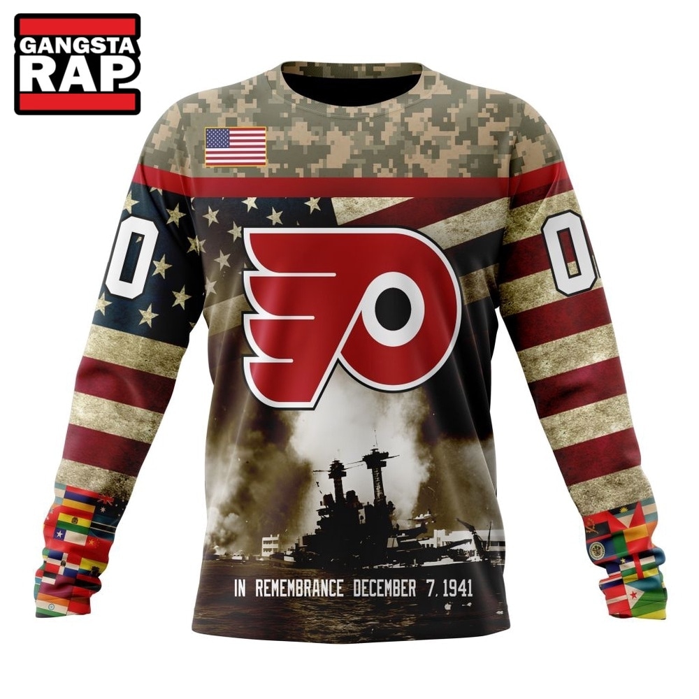 NHL Philadelphia Flyers Specialized Unisex Kits Remember Pearl Harbor Hoodie, T Shirt , NHL 3D Shirt NHL Philadelphia Flyers Specialized Unisex Kits Remember Pearl Harbor Hoodie, T Shirt , NHL 3D Shirt