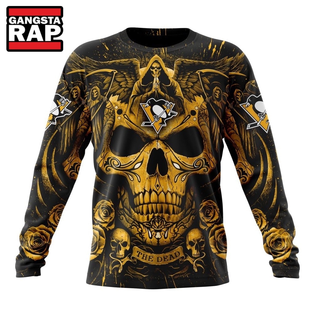 NHL Pittsburgh Penguins Special Design Halloween With Skull Art Hoodie, T Shirt , NHL 3D Shirt NHL Pittsburgh Penguins Special Design Halloween With Skull Art Hoodie, T Shirt , NHL 3D Shirt