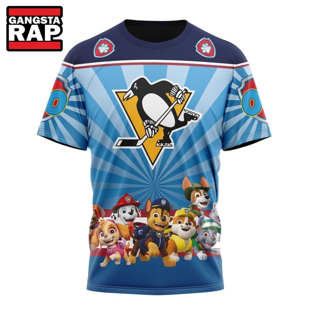 NHL Pittsburgh Penguins Special Paw Patrol Kits Hoodie, T Shirt , NHL 3D Shirt NHL Pittsburgh Penguins Special Paw Patrol Kits Hoodie, T Shirt , NHL 3D Shirt