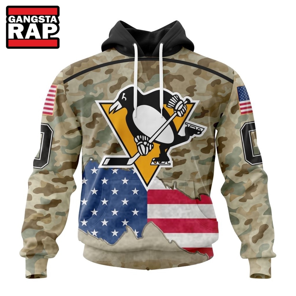 NHL Pittsburgh Penguins Specialized Kits For United State With Camo Color Hoodie, T Shirt , NHL 3D Shirt Nhl Pittsburgh Penguins Specialized Kits For United State With Camo Color Hoodie T Shirt 1