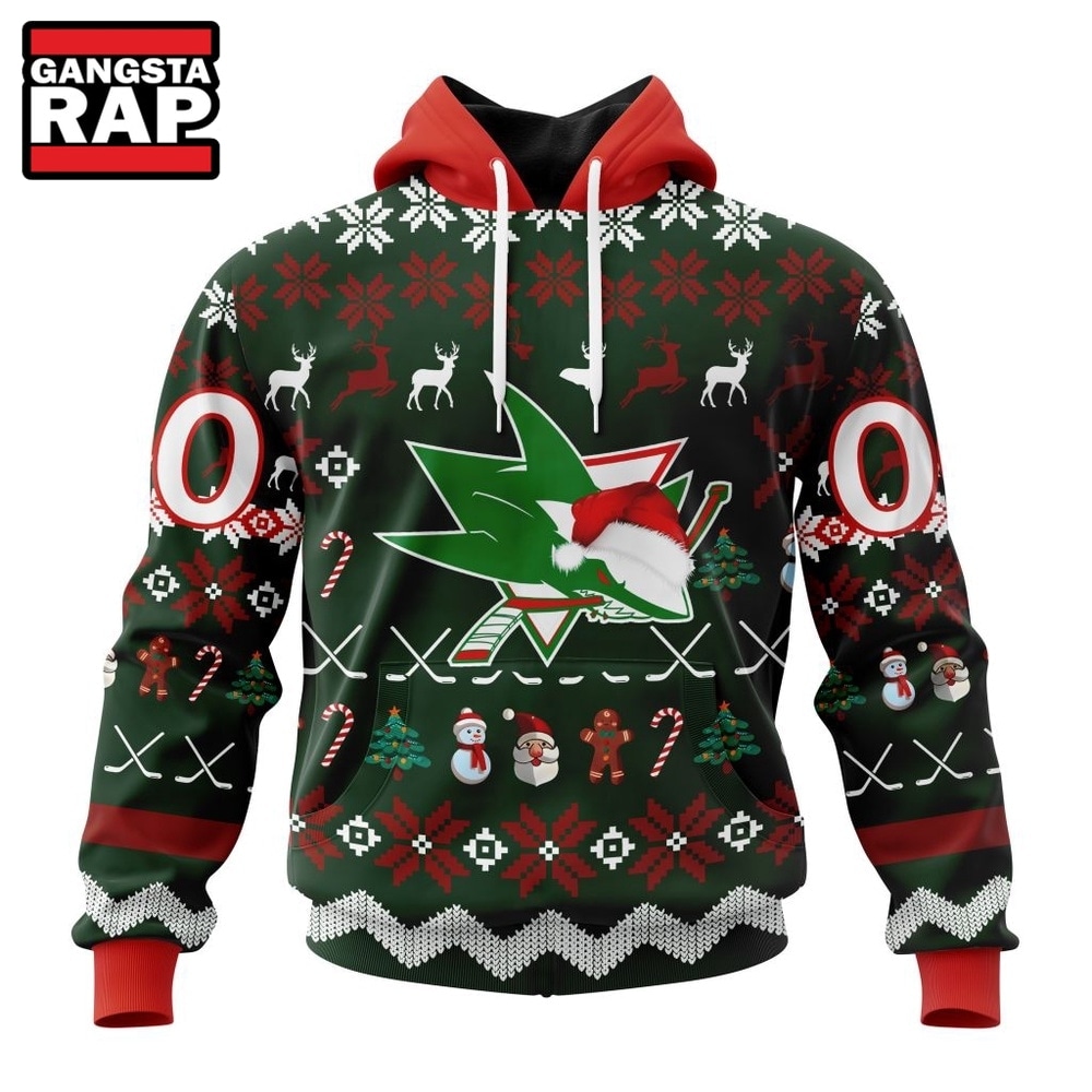 NHL San Jose Sharks Hockey Christmas Is Coming 2026 Hoodie, T Shirt , NHL 3D Shirt Nhl San Jose Sharks Hockey Christmas IS Coming 2026 Hoodie T Shirt 1