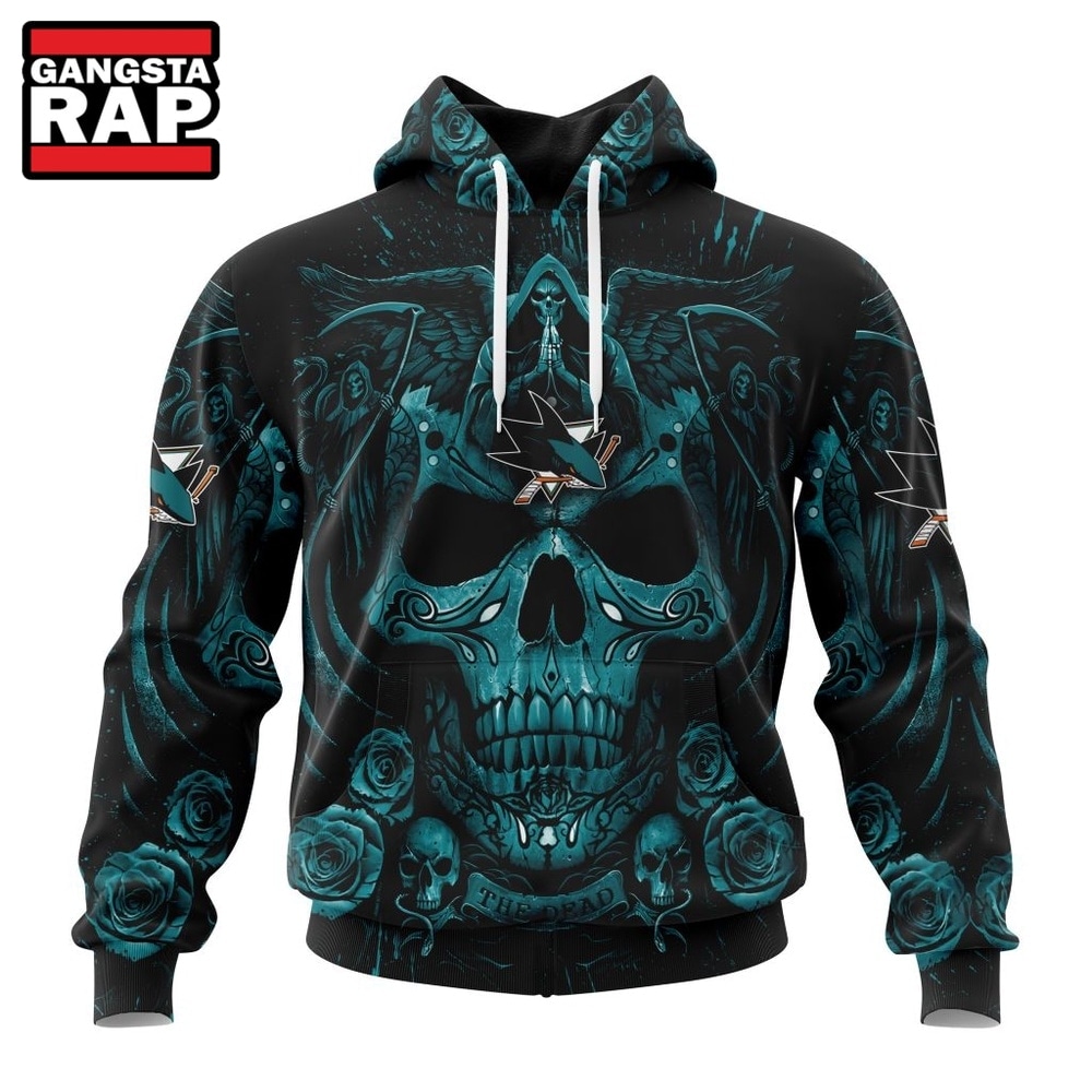 NHL San Jose Sharks Special Design Halloween With Skull Art Hoodie, T Shirt , NHL 3D Shirt NHL San Jose Sharks Special Design Halloween With Skull Art Hoodie, T Shirt , NHL 3D Shirt