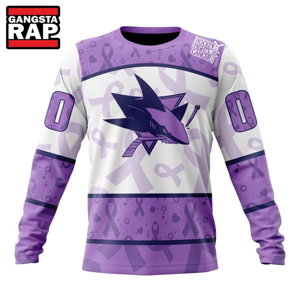 NHL San Jose Sharks Special Lavender Fight Cancer Hoodie, T Shirt , NHL 3D Shirt NHL San Jose Sharks Special Lavender Fight Cancer Hoodie, T Shirt , NHL 3D Shirt
