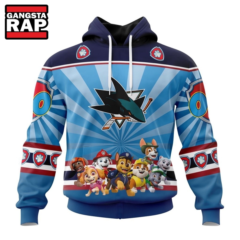 NHL San Jose Sharks Special Paw Patrol Kits Hoodie, T Shirt , NHL 3D Shirt NHL San Jose Sharks Special Paw Patrol Kits Hoodie, T Shirt , NHL 3D Shirt