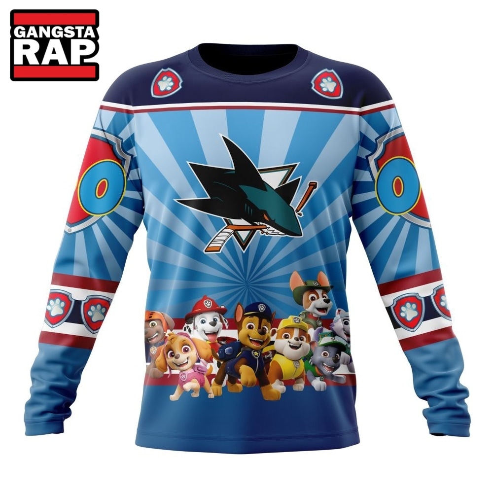 NHL San Jose Sharks Special Paw Patrol Kits Hoodie, T Shirt , NHL 3D Shirt NHL San Jose Sharks Special Paw Patrol Kits Hoodie, T Shirt , NHL 3D Shirt