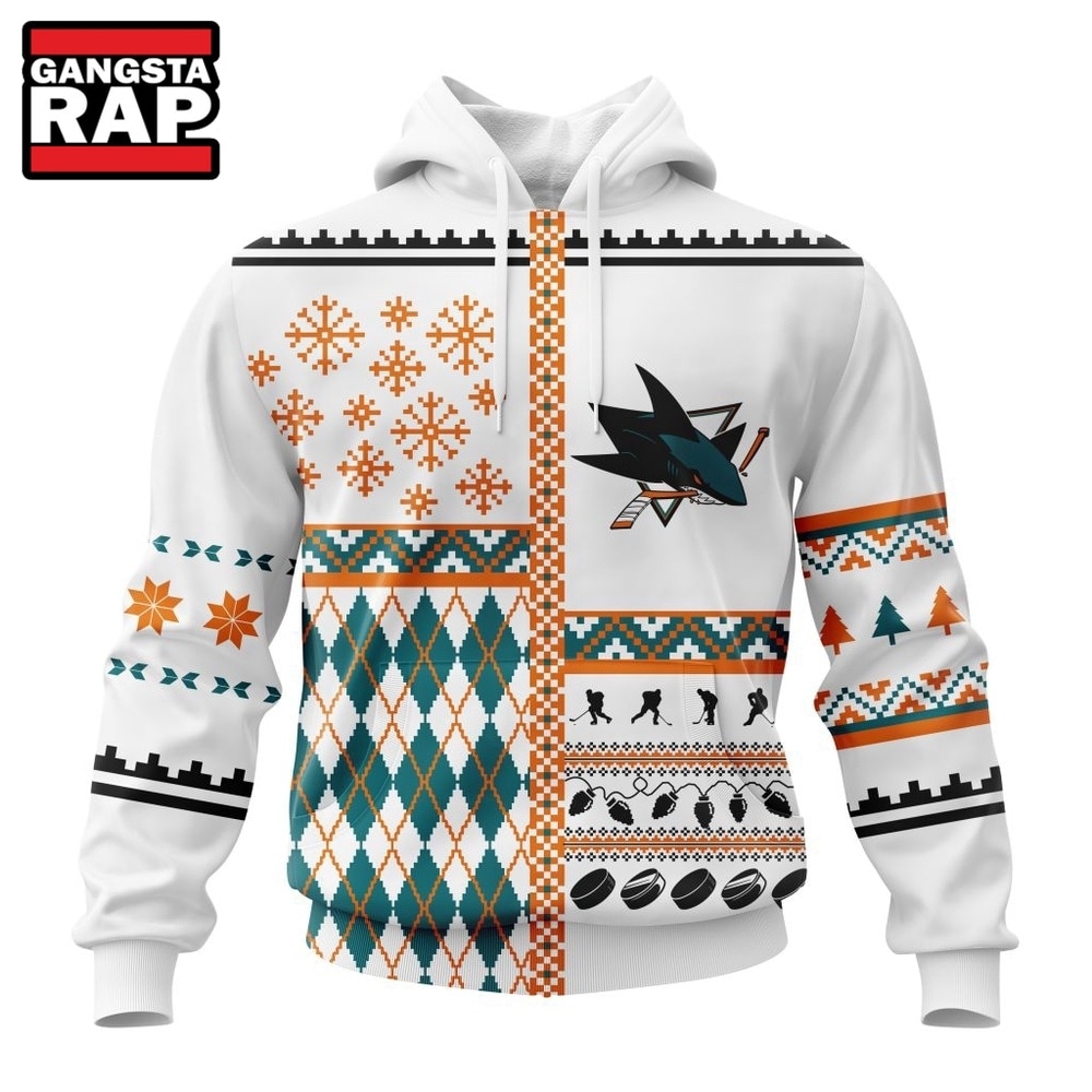 NHL San Jose Sharks Specialized Christmas Is Coming New Design Hoodie, T Shirt , NHL 3D Shirt Nhl San Jose Sharks Specialized Christmas IS Coming New Design Hoodie T Shirt 1