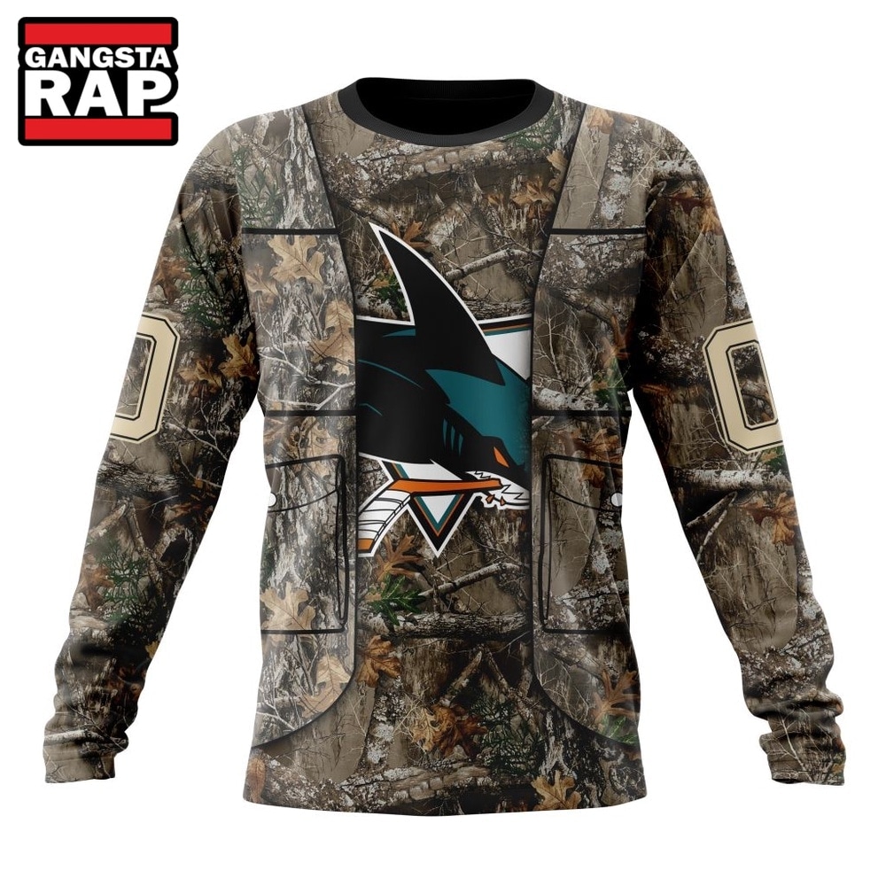 NHL San Jose Sharks Specialized Unisex Vest Kits With Realtree Camo Hoodie, T Shirt, NHL 3D Shirt NHL San Jose Sharks Specialized Unisex Vest Kits With Realtree Camo Hoodie, T Shirt, NHL 3D Shirt