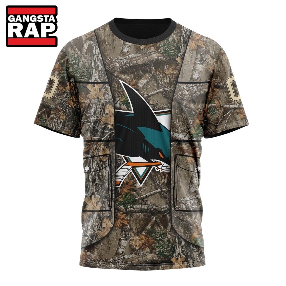 NHL San Jose Sharks Specialized Unisex Vest Kits With Realtree Camo Hoodie, T Shirt, NHL 3D Shirt NHL San Jose Sharks Specialized Unisex Vest Kits With Realtree Camo Hoodie, T Shirt, NHL 3D Shirt