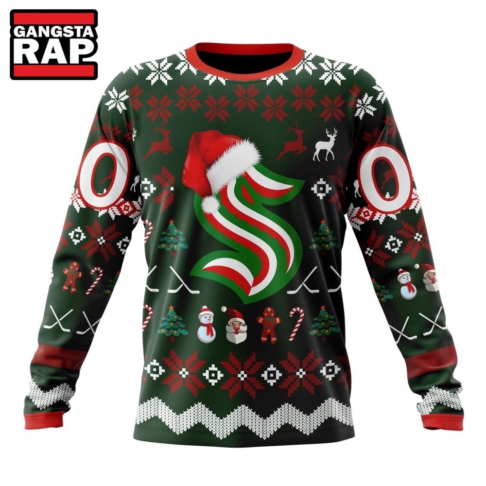 NHL Seattle Kraken Hockey Christmas Is Coming 2026 Hoodie, T Shirt , NHL 3D Shirt NHL Seattle Kraken Hockey Christmas Is Coming 2026 Hoodie, T Shirt , NHL 3D Shirt
